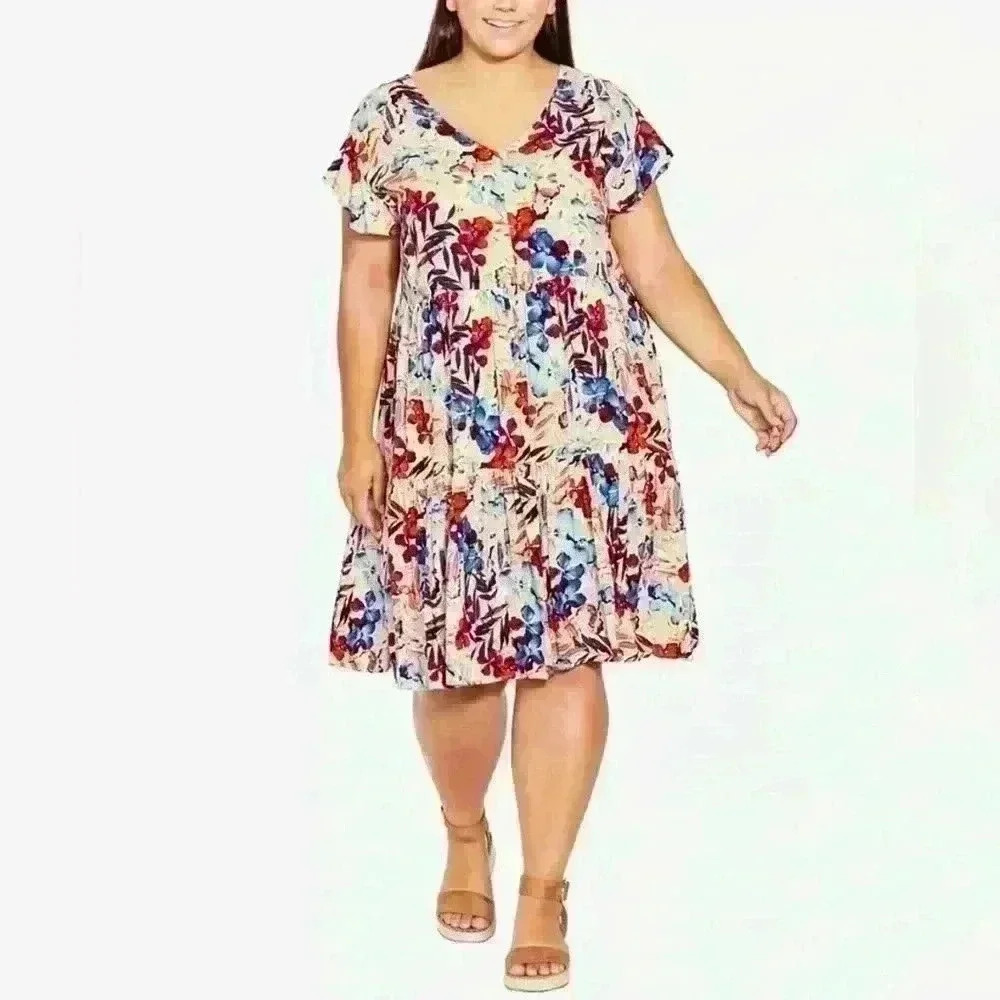 Avenue Rewind Tiers Dress size 14 NWT
